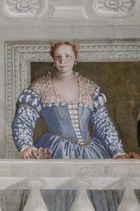 Donna Barbaro ja hänen hoitajansa, Hall of Olympus, yksityiskohta numerosta 2632651 tekijältä Veronese