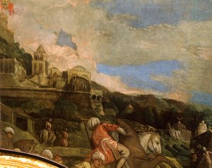 Antonio Loredan vapauttava Scutari, Paolo Veronese (1528-1588), yksityiskohta, Hall of Great Council, Palazzo Ducale, Venetsia