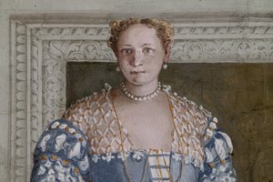 Donna Barbaro, Olympuksen sali, yksityiskohta numerosta 2632651 tekijältä Veronese