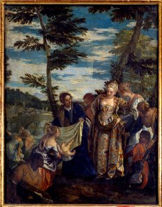 Mooses säästää vettä. Paolo Veronesen (1528-1588) maalaus tekijältä Veronese
