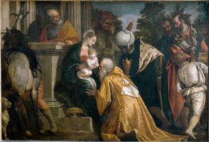 The Adoration of the Magi (maalaus tekijältä Veronese