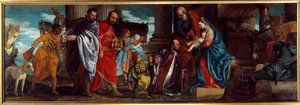 Paolo Caliari dit Paolo Veronese (1528-1588) Maalaus Taikaiden palvonta 1500-luvun su. 1,34x2,94 m Lyon, Kuvataidemuseo tekijältä Veronese