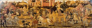 El triomf de David (tremp i plata sobre panell de terra d