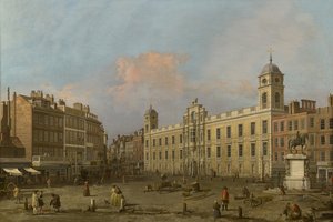 Lontoo, näkymä Northumberland Housesta itään päin tekijältä Canaletto