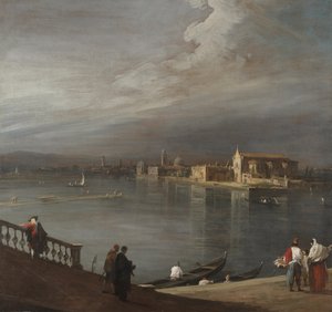 San Cristoforo, San Michele ja Murano Fondamenta Nuovesta, Venetsiasta tekijältä Canaletto
