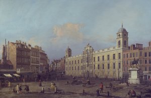 Lontoo, näkymä Northumberland Housesta itään päin tekijältä Canaletto
