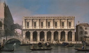 Huokausten silta (öljy kankaalle) tekijältä Canaletto