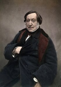 Gioachino (Antonio) Rossini (1792-1868) italialainen säveltäjä. kuvan jälkeen Nadar tekijältä Nadar