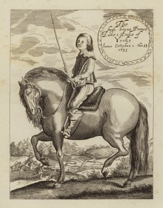 James II ja VII, Englannin, Skotlannin ja Irlannin kuningas, kun Yorkin herttua (etsaus) tekijältä (after) English School