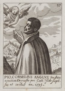 John Cornelius, sacerdot catòlic jesuïta anglès i màrtir (gravat) finlandès