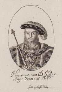 Kuningas Henrik VIII (kaiverrus) tekijältä (after) English School