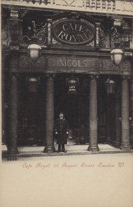 Cafe Royal, 68, Regent Street, Lontoo, Länsi (m/w kuva) tekijältä (after) English photographer