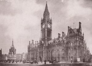 Manchester: Town Hall (s/w valokuva) tekijältä (after) English photographer