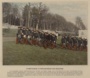 Marssijalkaväkikomppania (värillinen kuva) tekijältä (after) French Photographer