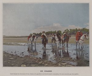 Metsästyksellä (värillinen kuva) tekijältä (after) French Photographer