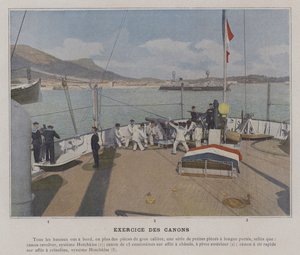 Tykkiharjoitus (värillinen kuva) tekijältä (after) French Photographer