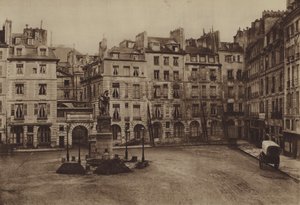 Place Dauphine, osa purettu vuonna 1875 (b/w kuva) tekijältä (after) French Photographer