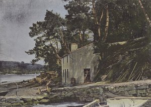 The Loch, at Auray (värillinen kuva) tekijältä (after) French Photographer