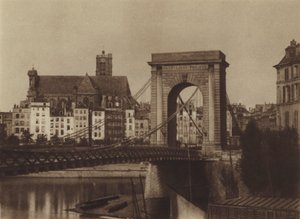 Pont Louis-Philippe kohti oikeaa rantaa (m/w kuva) tekijältä (after) French Photographer