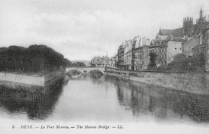 Metz: Pont Moreau (s/w-kuva) tekijältä (after) French Photographer