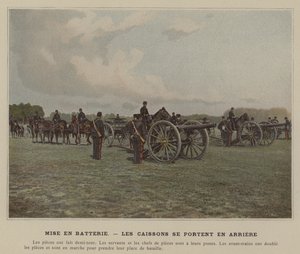 Laitetaan akku sisään, The Caissons Go takana (värillinen kuva) tekijältä (after) French Photographer