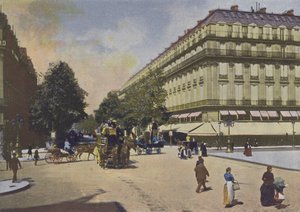 Paris, Les Boulevards (värillinen kuva) tekijältä (after) French Photographer
