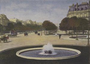 Pariisi, Rond-Point des Champs-Elysees (värillinen kuva) tekijältä (after) French Photographer