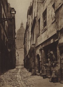 Rue des Carmes ja Rue Valette (m/w kuva) tekijältä (after) French Photographer