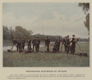 Sähköinen ja optinen lennätys (värikuva) tekijältä (after) French Photographer