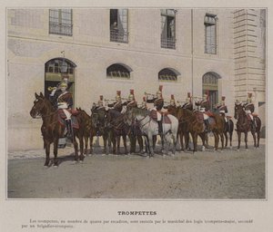 Trompetit (värillinen kuva) tekijältä (after) French Photographer