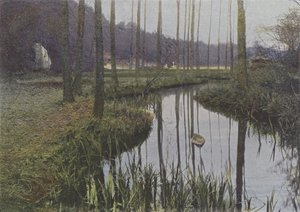 Vaux de Cernay, Le Ruisseau (värillinen kuva) tekijältä (after) French Photographer