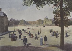 Versailles, Yleisnäkymä linnasta (värillinen kuva) tekijältä (after) French Photographer
