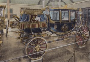 Voiture du Czar, Carriage of Czar (värillinen kuva) tekijältä (after) French Photographer