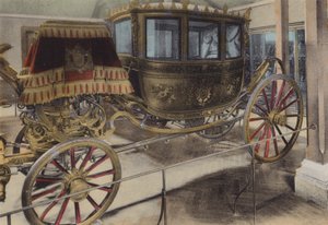 Voiture du Mariage de Napoleon III, Napoleon III:n häiden vaunu (värillinen kuva) tekijältä (after) French Photographer