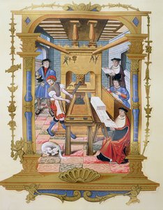 1500-luvun kirjapainon sisustus, kopio 
