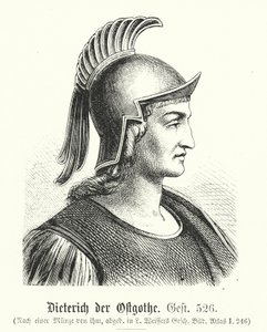 Dieterich Pohjanmaa, 454-526, Theodoric (kaiverrus). tekijältä (after) German School