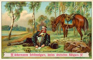 Jäähyväiset elämälle (chromolitho) tekijältä (after) German School