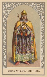 Ludvig IV, Pyhän saksalais-roomalaisen keisari (värilitografia) tekijältä (after) German School