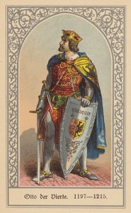 Otto IV, Pyhän saksalais-roomalaisen keisari (värilitografia) tekijältä (after) German School