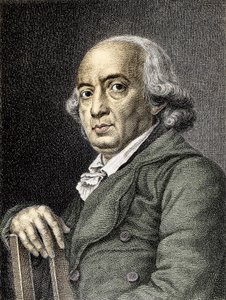 Johann Gottfried von Herderin muotokuva Saksalainen runoilija ja filosofi - Muotokuva saksalaisesta kirjailijasta ja filosofista Johann Gottfried Herderistä (1744-1803) - Kaiverrus Yksityinen kokoelma