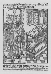 Hieronymus Brunschwigin Kirurgian kirja (litho) tekijältä (after) German School