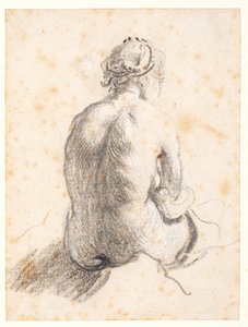 Tutkimus naisalastosta (grafiitti paperille) tekijältä (attr. to) Rembrandt Harmensz. van Rijn