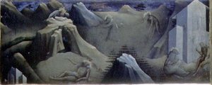 Mga eksena mula sa Buhay ni St. Onuphrius (tempera sa panel)finn