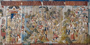 A Guerra de Tróia: O Rapto de Helena, c.1470 (tapeçaria)finlandês