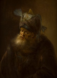 Muotokuva miehestä turbaanissa (öljy kankaalle) tekijältä (follower of) Rembrandt Harmensz. van Rijn