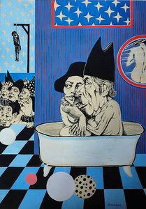 G. C. Riccardi, Untitled, n. 1972-1976, muste paperille, 40x50, Italia.