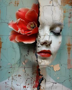 Broken Sleeping Beauty online Canvas Art tulosteet  seinä muotokuvia myytävänä tekijältä F. Abderrahim