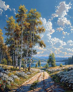 Maisema Scenic Ridge, kehystetty seinä Decor makuuhuoneeseen tekijältä F. Abderrahim