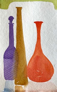 Yksi sininen pullo 36x24 tekijältä Simon Fletcher