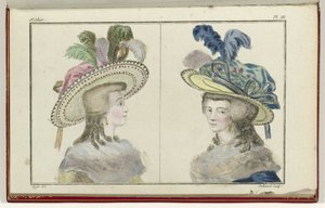 Cabinet des Modes tai New Modes, 1. elokuuta 1786, pl. III